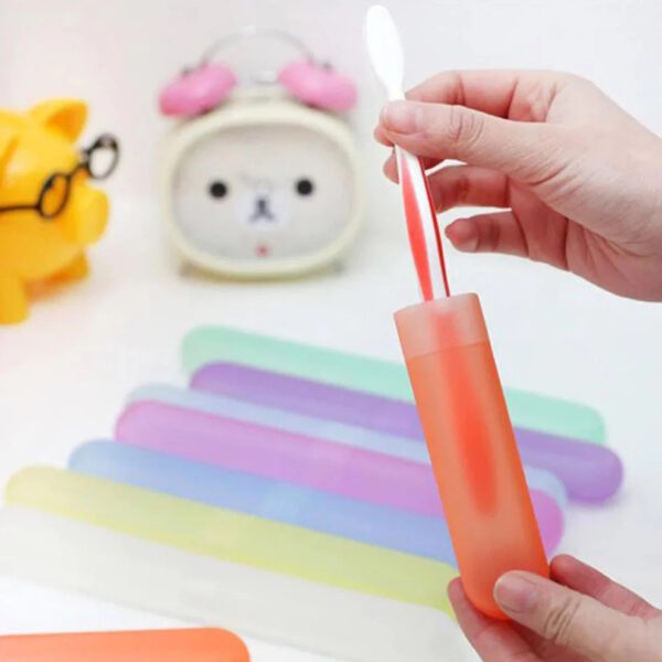 49694 Toothbrush Holder 6 Pc – Plastic Travel Toothbrush Cover & Case