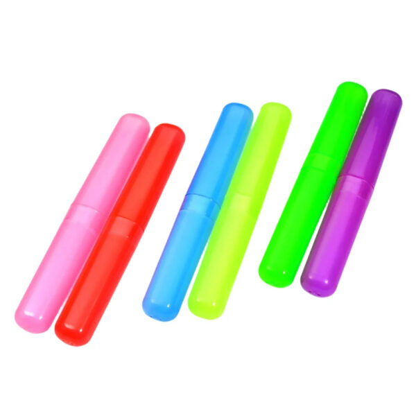 49695 Toothbrush Holder 6 Pc – Plastic Travel Toothbrush Cover & Case