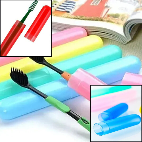 Toothbrush Holder 4 Pc – Plastic Travel Toothbrush Cover & Case